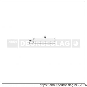 Ami deurkruk stift vierkant vol 8x75 mm - R10900153 - afbeelding 2