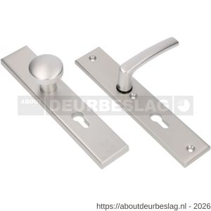 Ami VHB 251/50-169/50 veiligheidsvoordeur-knoplangschildgarnituur SKG*** VHB 251/50 profielcilinder PC 55 knop 169/50 F1 profielcilinder PC 55 en deurkruk 332 M6 deurdikte 38-42 mm - R10901072 - afbeelding 1