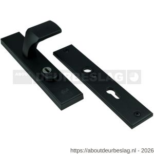 Ami VHB 251/15-144 KT veiligheidsvoordeur-knoplangschildgarnituur SKG*** kerntrekbeveiliging VHB 251/15 kerntrek KT 72 knop 144 zonder deurkruk profielcilinder PC 72 zwart RAL 9005 structuur deurdikte 53-57 mm - R10901784 - afbeelding 1