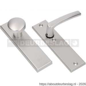 Ami VHB 193/50-169/50 veiligheidsvoordeur-knopkortschildgarnituur SKG*** VHB 193/50 knop 169/50 buiten en binnen blind en deurkruk 332 F1 deurdikte 38-42 mm - R10901035 - afbeelding 1