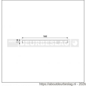 Ami deurkruk stift vierkant vol 8x160 mm - R10900169 - afbeelding 2