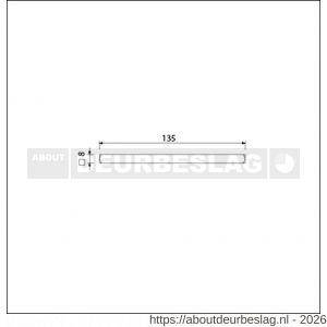 Ami deurkruk stift vierkant vol 8x135 mm - R10900164 - afbeelding 2