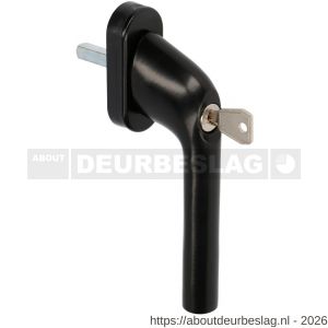 Ami VHB 822 draai-kiep raamgreep aluminium SKG** 7x32 mm mat zwart 9005 ovaal - R10901710 - afbeelding 1