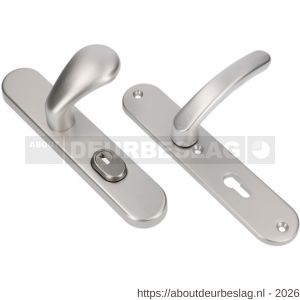 Ami VHB 250/15-173-378 KT veiligheids Rotaveer knop-kruk langschildgarnituur SKG*** kerntrekbeveiliging VHB 173 knop 378 Rota 250/50/15 buiten kerntrek KT 72 en binnen profielcilinder PC 72 F1 deurdikte 38-42 mm - R10901298 - afbeelding 1