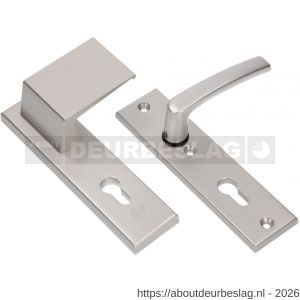 Ami VHB 193/50-90/60 veiligheidsvoordeur-duwerkortschildgarnituur SKG*** VHB 193/50 deurduwer 90/60 rechts buiten en binnen profielcilinder PC 72 en deurkruk 332 F1 deurdikte 38-42 mm - R10900937 - afbeelding 1