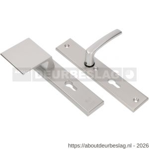 Ami VHB 251/50-90/80 veiligheidsvoordeur-duwerlangschildgarnituur SKG*** VHB 251/50 profielcilinder PC 55 deurduwer 90/80 links F1 profielcilinder PC 55 en deurkruk 332 deurdikte 38-42 mm - R10900967 - afbeelding 1