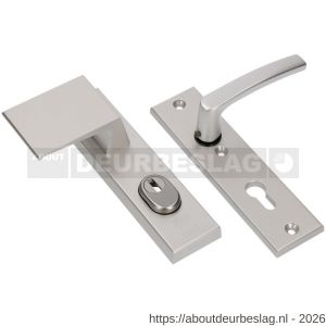 Ami VHB 193/15-90/60 KT veiligheidsvoordeur-duwerkortschild SKG*** kerntrekbeveiliging VHB 193/15 deurduwer 90/60 links kerntrek KT 55 binnen profielcilinder PC 55 en deurkruk 332 F1 deurdikte 38-42 mm - R10901279 - afbeelding 1