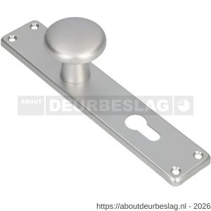 Ami 212/41 RH knoplangschild aluminium knop 160/50 vast langschild 212/41 RH rondhoek profielcilinder PC 55 F1 - R10900750 - afbeelding 1