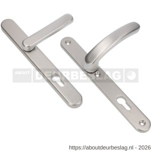 Ami VHB 257/32/2-373 veiligheids Rotaveer kruk-kruk smalschildgarnituur SKG** ovaal VHB deurkruk 373 vastdraaibaar 257/32/2 profielcilinder PC 72 F1 en deurkruk 378 Rota 257/32/2 profielcilinder PC 72 deurdikte 53-57 mm - R10900897 - afbeelding 1