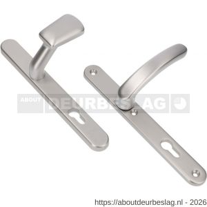 Ami VHB 257/32/2-166-378 veiligheids Rotaveer knop-kruk smalschildgarnituur SKG** ovaal VHB 257/32/2 profielcilinder PC 55 knop 166 rechts F1 en deurkruk 378 Rota 257/32/2 profielcilinder PC 55 deurdikte 53-57 mm - R10901575 - afbeelding 1