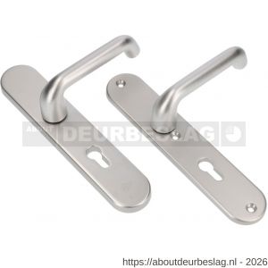 Ami VHB 250/50/1-386 veiligheids Rotaveer kruk-kruk langschildgarnituur SKG*** ovaal VHB 386 Rota 250/50/1 profielcilinder PC 92 F1 deurdikte 53-57 mm - R10901227 - afbeelding 1