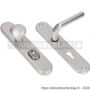 Ami VHB 250/15-169/50 KT veiligheids knop-kruk langschildgarnituur SKG*** kerntrekbeveiliging ovaal VHB 250/50/15 kerntrek KT 55 knop 169/50 en deurkruk 369 profielcilinder PC 55 F1 deurdikte 38-42 mm - R10901263 - afbeelding 1