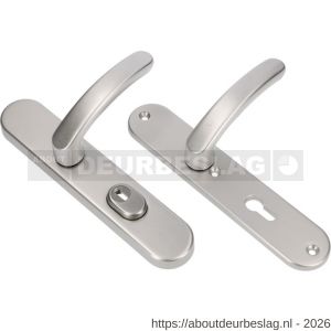 Ami VHB 250/15-378 KT veiligheids Rotaveer kruk-kruk langschildgarnituur SKG*** kerntrekbeveiliging ovaal VHB 378 Rota 250/50/15 kerntrek KT 55 en profielcilinder PC 55 F1 deurdikte 38-42 mm - R10901197 - afbeelding 1