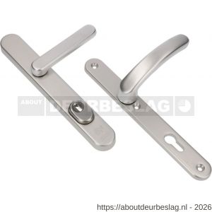 Ami VHB 257/37/2-373 KT veiligheids Rotaveer kruk-kruk smalschildgarnituur SKG*** kerntrekbeveiliging ovaal VHB en deurkruk 373 vastdraaibaar 257/37/2 kerntrek KT 72 F1 en deurkruk 378 Rota 257/32/2 profielcilinder PC 72 - R10901649 - afbeelding 1