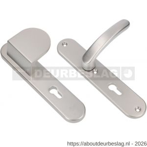 Ami VHB 250/50/1-90/83-378 veiligheids Rotaveer duwer-kruk langschildgarnituur SKG*** ovaal VHB 250/50/1 profielcilinder PC 92 deurduwer 90/83 rechts en deurkruk 378 Rota deurdikte 53/57 mm F1 - R10900963 - afbeelding 1