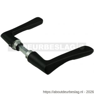 Ami 336 deurkruk aluminium deurdikte 38-42 mm zwart RAL 9005 structuur finish - R10900342 - afbeelding 1