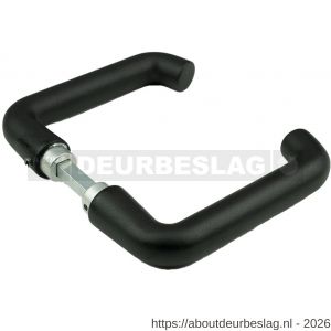 Ami 356 deurkruk aluminium deurdikte 53-57 mm zwart RAL 9005 structuur finish - R10901733 - afbeelding 1