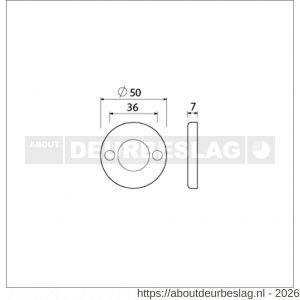 Ami 3 RH rond krukrozet aluminium rondhoek rond krukgat F1 - R10900468 - afbeelding 2
