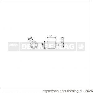 Ami deurbeslag Quickpuntschroef M6 verpakt per 10 stuks - R10900173 - afbeelding 2