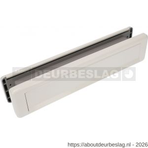 Ami EP 965 briefplaat-tochtklep met schacht aluminium wit RAL 9010 deurdikte 24 mm Climate Comfort - R10900024 - afbeelding 1