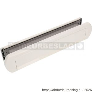 Ami EP 975 briefplaat-tochtklep met schacht aluminium wit RAL 9010 deurdikte 53-57 mm Climate Comfort - R10900032 - afbeelding 1