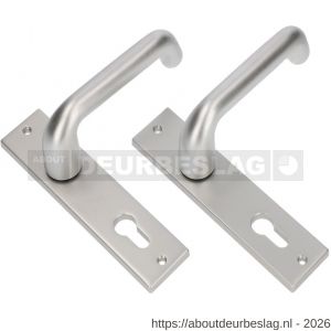 Ami KS 178/43-386 kruk-kruk garnituur deurkruk 386 Rota kortschild 178/43 profielcilinder PC 55 F1 deurdikte 38-42 mm - R10900113 - afbeelding 1