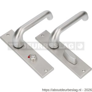 Ami KS 178/43-386 kruk-kruk garnituur deurkruk 386 Rota kortschild 178/43 toilet- en badkamersluiting WC 8/63 F1 deurdikte 38-42 mm - R10900115 - afbeelding 1