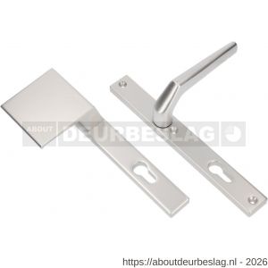 Ami 245/30-90/80 smalschild-duwer-kruk garnituur deurduwer 90/80-245/30 profielcilinder PC 92 M5 links en deurkruk 357 vastdraaibaar profielcilinder PC 92 R5.5 F1 deurdikte 53-57 mm - R10900094 - afbeelding 1