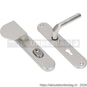 Ami VHB 250/15-90/83 KT veiligheids duwer-kruk langschildgarnituur SKG*** kerntrekbeveiliging ovaal VHB 250/50/15 kerntrek KT 72 deurduwer 90/83 links en deurkruk 369 profielcilinder PC 72 F1 deurdikte 38-42 mm - R10901118 - afbeelding 1