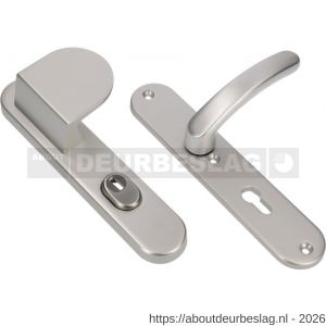 Ami VHB 250/15-90/83-378 KT veiligheids Rotaveer duwer-kruk langschildgarnituur SKG*** kerntrekbeveiliging ovaal VHB 250/50/15 kerntrek KT 55 deurduwer 90/83 rechts en deurkruk 378 Rota profielcilinder PC 55 F1 deurdikte 38-42 - R10901093 - afbeelding 1