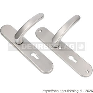 Ami VHB 250/50/1-378 veiligheids Rotaveer kruk-kruk langschildgarnituur SKG*** ovaal VHB 378 Rota 250/50/1 profielcilinder PC 55 F1 deurdikte 38-42 mm - R10901215 - afbeelding 1