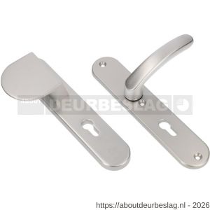 Ami VHB 250/50/1-90/83-378 veiligheids Rotaveer duwer-kruk langschildgarnituur SKG*** ovaal VHB 250/50/1 profielcilinder PC 92 deurduwer 90/83 links en deurkruk 378 Rota deurdikte 53-57 mm F1 - R10900964 - afbeelding 1