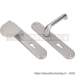 Ami VHB 250/50/1-90/83-386 veiligheids Rotaveer duwer-kruk langschildgarnituur SKG*** ovaal VHB 250/50/1 profielcilinder PC 92 deurduwer 90/83 links en deurkruk 386 Rota deurdikte 38-42 mm F1 - R10901132 - afbeelding 1