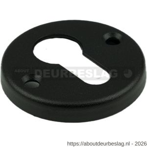 Ami 3 RH rond cilinderrozet aluminium rondhoek profielrond cilinder PC zwart - R10900456 - afbeelding 1