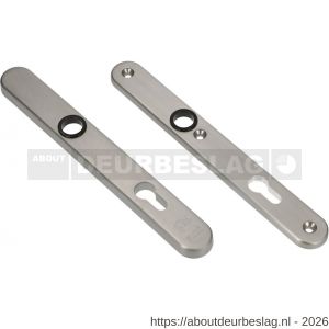 Ami VHB 257/32/2 veiligheidssmalschild SKG** Archi Design ovaal VHB 257/32/2 buiten en binnen profielcilinder PC 72 Irox deurdikte 53-57 mm - R10901606 - afbeelding 1