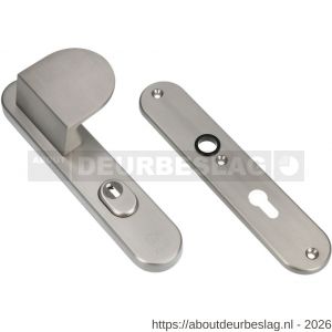 Ami VHB 250/15-90/83 KT veiligheids duwer-kruk langschildgarnituur SKG*** kerntrekbeveiliging Archi Design ovaal VHB 250/50/1 kerntrek KT 55 deurduwer 90/83 rechts zonder deurkruk Irox deurdikte 38-42 mm - R10901111 - afbeelding 1