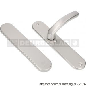 Ami VHB 250/50/1-378 veiligheids Rotaveer kruk-kruk langschildgarnituur SKG*** ovaal VHB 250/50/1 geheel blind 250/50/1 blind deurkruk 378 Rota F1 deurdikte 53-57 mm - R10901221 - afbeelding 1