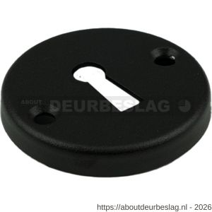 Ami 3 RH rond sleutelrozet aluminium rondhoek rond sleutelgat SLG zwart - R10900481 - afbeelding 1