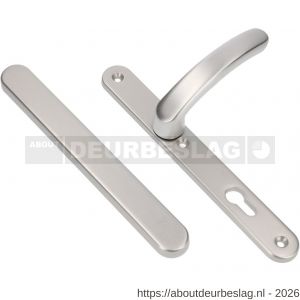 Ami VHB 257/32/2-378 veiligheids Rotaveer kruk-kruk smalschildgarnituur SKG** ovaal VHB 257/32/2 geheel blind F1 deurkruk 378 Rota 257/32/2 profielcilinder PC 92 deurdikte 53-57 mm - R10901601 - afbeelding 1