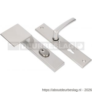 Ami VHB 251/15-90/80 KT veiligheidsvoordeur-duwerlangschildgarnituur SKG*** kerntrekbeveiliging VHB 251/50/15 kerntrek KT 55 deurduwer 90/80 links en deurkruk 332 profielcilinder PC 55 F1 deurdikte 38-42 mm - R10901169 - afbeelding 1