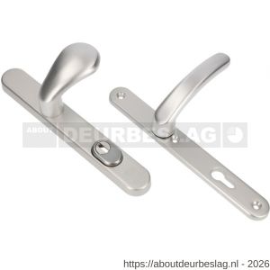 Ami VHB 257/37/2-173- 378 KT veiligheids Rotaveer kruk-kruk smalschildgarnituur SKG*** kerntrekbeveiliging ovaal VHB knop 173 Rota 257/37/2 kerntrek KT 72 F1 en deurkruk 378 Rota 257/32/2 profielcilinder PC 72 deurdikte 53-57 mm - R10901644 - afbeelding 1