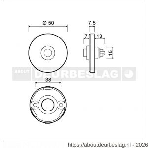 Ami Klik rond beldrukker rond klikrozet F1 - R10901764 - afbeelding 2