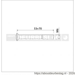 Ami veiligheidsbeslag set schroeven VHB schilden zwart deurdikte 53-57 mm - R10901676 - afbeelding 2