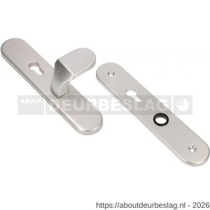 Ami VHB 250/50/1-145 senioren veiligheidsvoordeur-knoplangschildgarnituur SKG** ovaal omkeer VHB 250/50/1 profielcilinder PC 72 omkeer Varo knop 145 zonder deurkruk F1 deurdikte 38-42 mm 2G - R10900859 - afbeelding 1