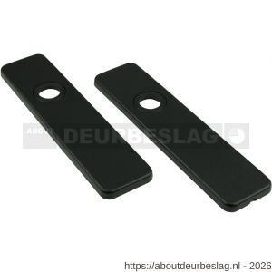 Ami 185/44 Klik kortschild aluminium blind zwart RAL 9005 structuur finish - R10900602 - afbeelding 1