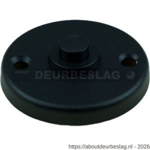 Ami 3 RH beldrukker aluminium rond rozet zwart - R10900011 - afbeelding 1