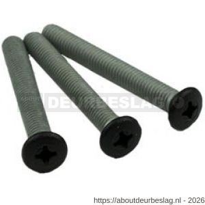 Ami veiligheidsbeslag set schroeven VHB schilden zwart deurdikte 53-57 mm - R10901676 - afbeelding 1