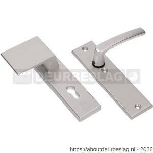 Ami VHB 193/50-90/60 veiligheidsvoordeur-duwerkortschildgarnituur SKG*** VHB 193/50 deurduwer 90/60 links buiten profielcilinder PC 72 en binnen blind deurkruk 332 F2 deurdikte 38-42 mm - R10901782 - afbeelding 1