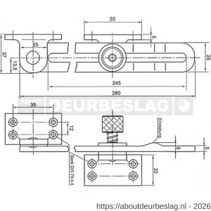 S&B 122065.0 raamuitzetter schaar nummer 2065 RVS 1.4301 - R40615194 - afbeelding 2