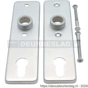 S&B 183012.4 deurschild PZ 165x45 mm afstand 75 mm messing gepolijst - R40615159 - afbeelding 1